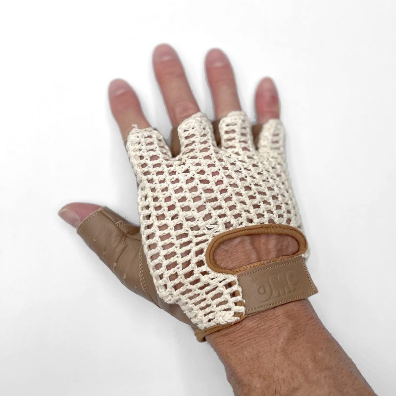 OMP - Tazio Vintage Glove Cream/Brown Leather - SizeM (IB0-0747-A01-010-M) - Image 4